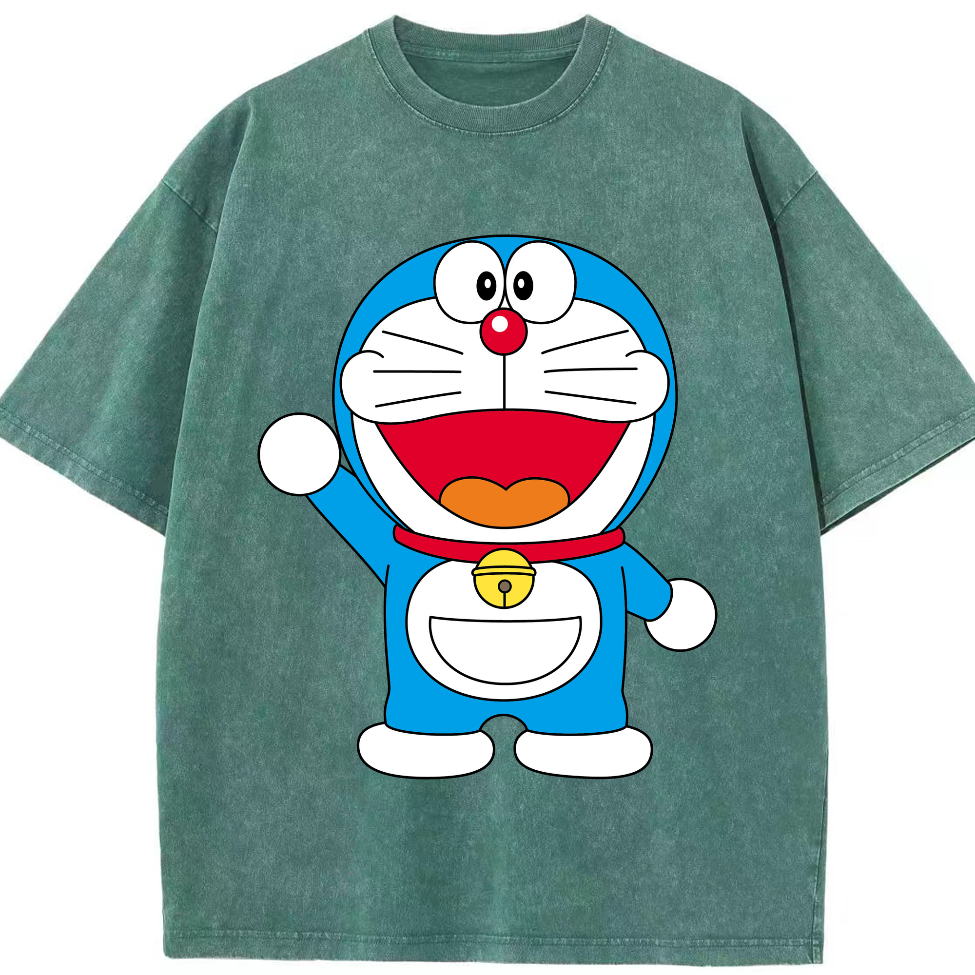 （画像用） ドラえもん Doraemon 綿100% ヴィンテージ風 半袖Tシャツ（フロントプリント）